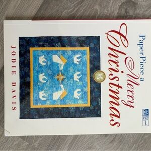 Paper Piece a Merry Christmas Book - Blue and White